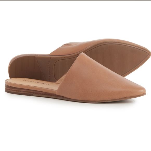 Lucky Brand Shoes - New! Lucky Brand Bairey Mules, Macaroon Size 8